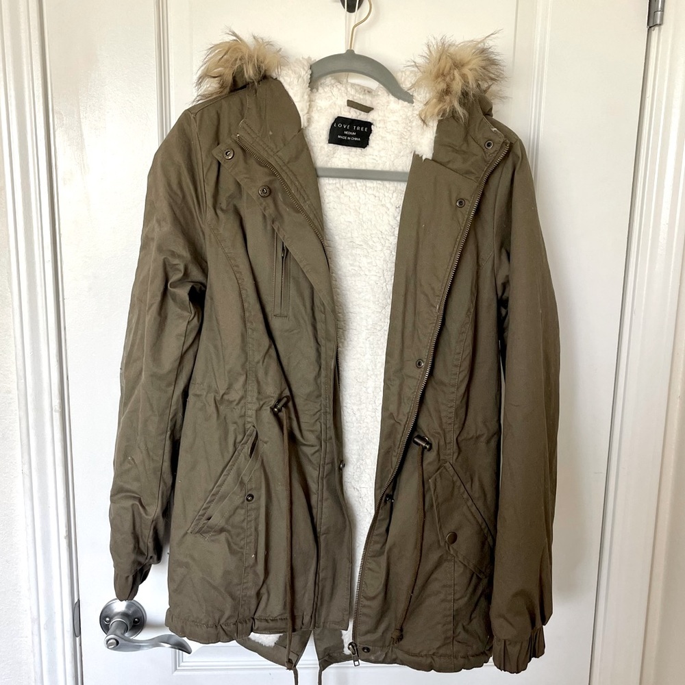 Reserved- Love Tree Parka Jacket